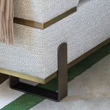 Margon Wide Low Luxury Armchair, close-up detail