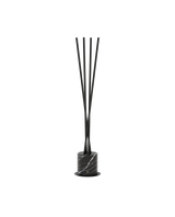 Laskasas Matt Coat Hanger with Nero Marquina marble base and black metal