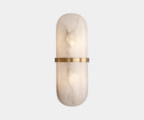 Kelly Wearstler Melange Pill Form Sconce with Alabaster and Bronze - Luxury Interior Lighting