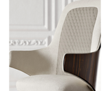 Modern office chair with leather upholstery and high-end design for executive spaces