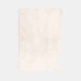 Mongolian Sheepskin Luxury Rug in Pearl