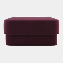 Nata Velvet Upholstered Pouf