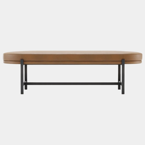 Natural Leather Beatrix Bench