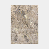 Nebula Metallic Woven Luxury Rug in taupe, grey and gold tones