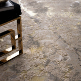 Nebula Metallic Woven Luxury Rug, detail