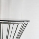 Orla Bronze Glass Luxury Side Table, close-up detail