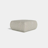 Ossian Square Luxury Pouf: ivory bouclé (Cat B)