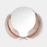 Palmira Matt Black Palm Leaf Luxury Mirror, shown in another finish