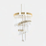 Castro Lighting Royal Pendant Light in gold-plated brass with clear glass, available from Touched Interiors UK