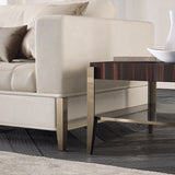 Perla Shell Back Luxury Corner Sofa, close-up detail