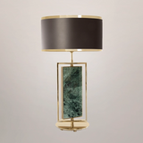 Castro Lighting Petra Table Lamp, shown in Guatemala Green marble