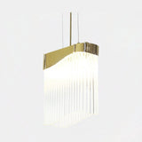 Castro Lighting Flow Pendant Light in gold-plated brass with clear glass, available from Touched Interiors UK