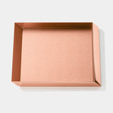Prospetto Flat Luxury Desk Tray, shown in copper