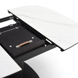 Vita Extension Table - White Ceramic