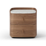 Vertu Bedside Table - Walnut