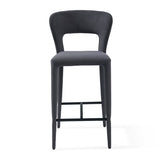 Pari I Bar Stool - Luxe Cinder Grey