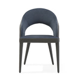 Jiva Dining Chair - Nappa Midnight Blue & Grey