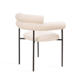 Alita Dining Chair - Chex Polar Bouclé