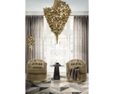 Rococo Chandelier | Handmade Gold and Crystal Masterpiece