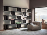 Rosone Staggered Shelf Luxury Bookcase in a room setting