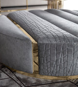 Giorgio Collection Charisma Round Ottoman, detail