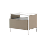 Laskasas Rowling Bedside Table in Beige Grey with transparent background