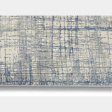 Rush Ivory Blue Luxury Rug, available from Touched Interiors UK