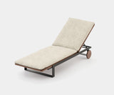 High-End Salim Outdoor Sun Lounger in Andapa Sand - Designer Patio Lounger