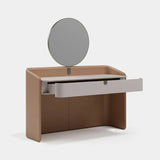 Savoy Leather Shell Luxury Console Table, alternative angle