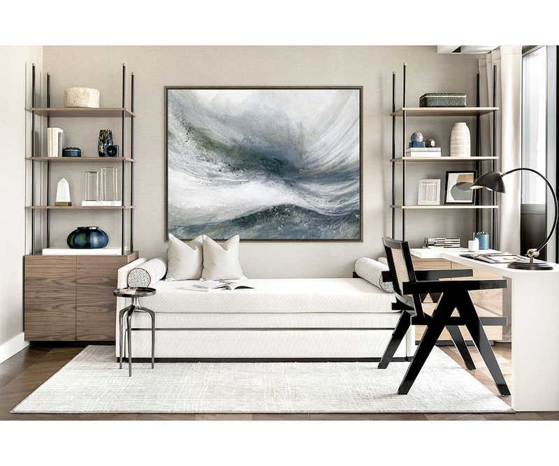 Nature-inspired wall art from the Voeit Collection by Quintessa, featuring calming colours ideal for modern luxury living spaces.