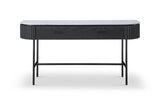Lantine Marble Console Table - Matt Black