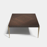 Sorrento Metal Leg Luxury Dining Table, alternative angle