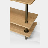 Sottile Brass Column Luxury Bookcase, detail