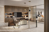 Spearing Executive Luxury Desk with Side Cabinet styled in a luxury interior