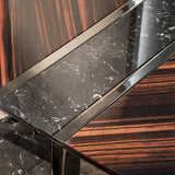 Spearing Marble Insert Luxury Coffee Table, close-up detail