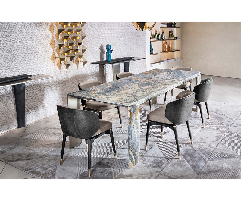 Contemporary dining table perfect for entertaining guests