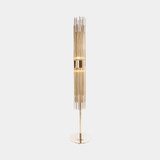 Castro Lighting Streamline Floor Lamp in gold-plated brass, available from Touched Interiors UK