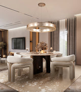 Caffe Latte Sugar Rug in a room setting