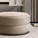 Tangier Round Luxury Pouf, close-up detail