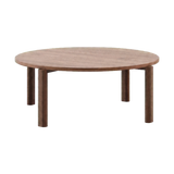 tasos round walnut
