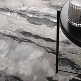 Tempestade High Shine Abstract Luxury Rug, detail