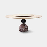Tenax Round Marble Luxury Dining Table
