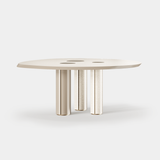 The Private Label Quiver Dining Table, available from Touched Interiors UK