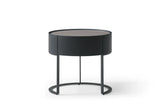 Verge Bedside Table - Black Oak