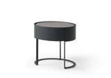 Verge Bedside Table - Black Oak