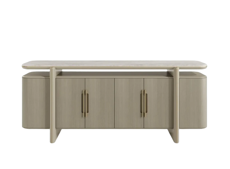 Touched Interiors - Alvorada Luxurious Antique Brass Sideboard