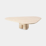 Triptych Triangular Marble Luxury Coffee Table, view 3