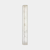United Alabaster Square Slim Wall Light in natural alabaster, studio view on grey
