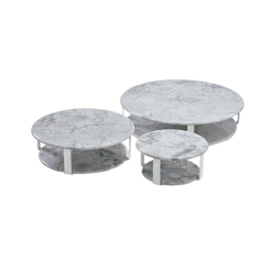 Versace La Greca Outdoor Coffee Table - Marble Top & Classic Design