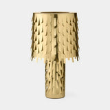 Verzura Leaf Shade Luxury Table Lamp in polished brass
